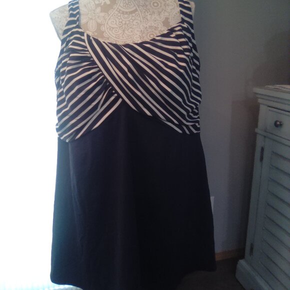 Nautical Modest Tankini - Picture 1 of 7